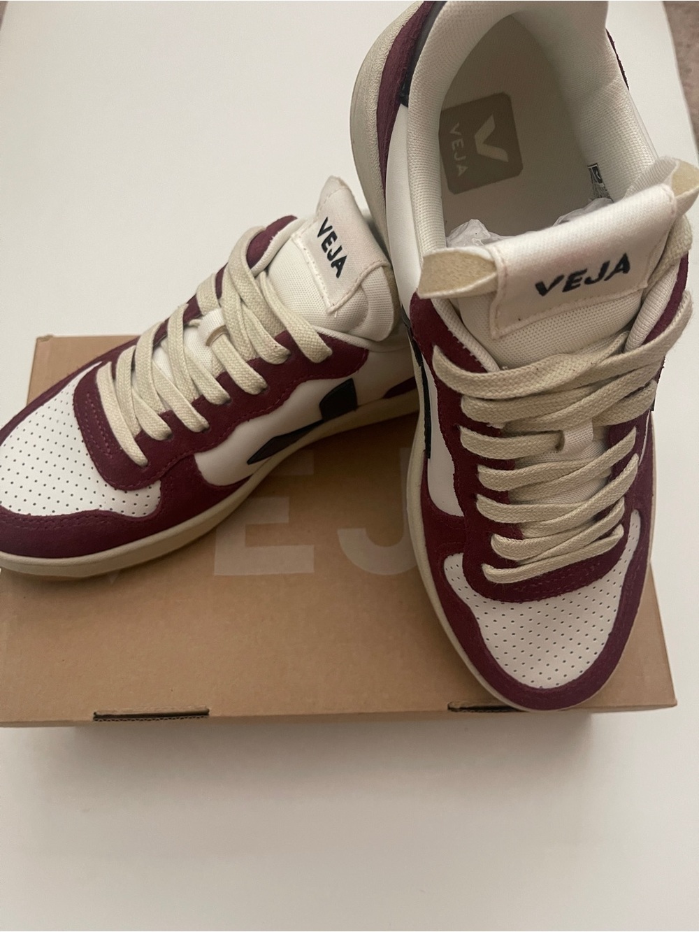 VEJA V-10 Prime Suede & Leather Sneaker